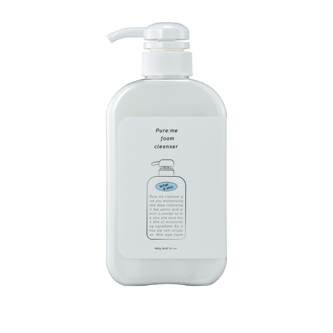 Whataskin Pure me Foam Cleanser – Sữa rửa mặt tạo bọt dịu nhẹ