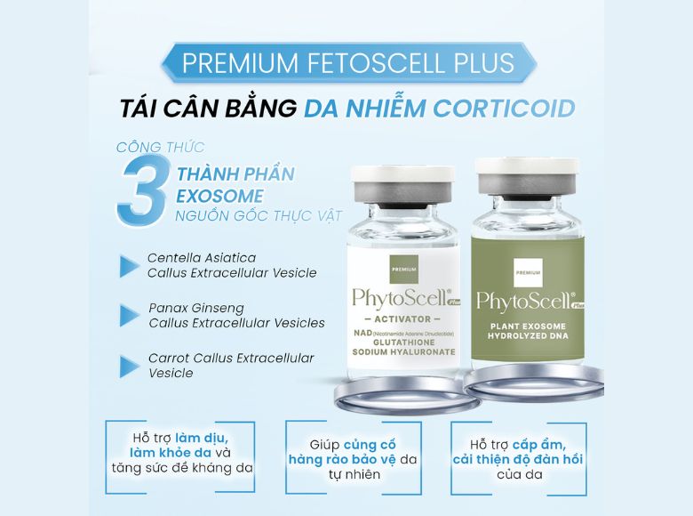 Premium PhytoScell Plus - Giải pháp chăm sóc làn da nhạy cảm do corticoid