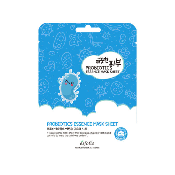 Pure Skin Probiotics Essence Mask Sheet (25Ml X 10) – Mặt nạ Probiotics