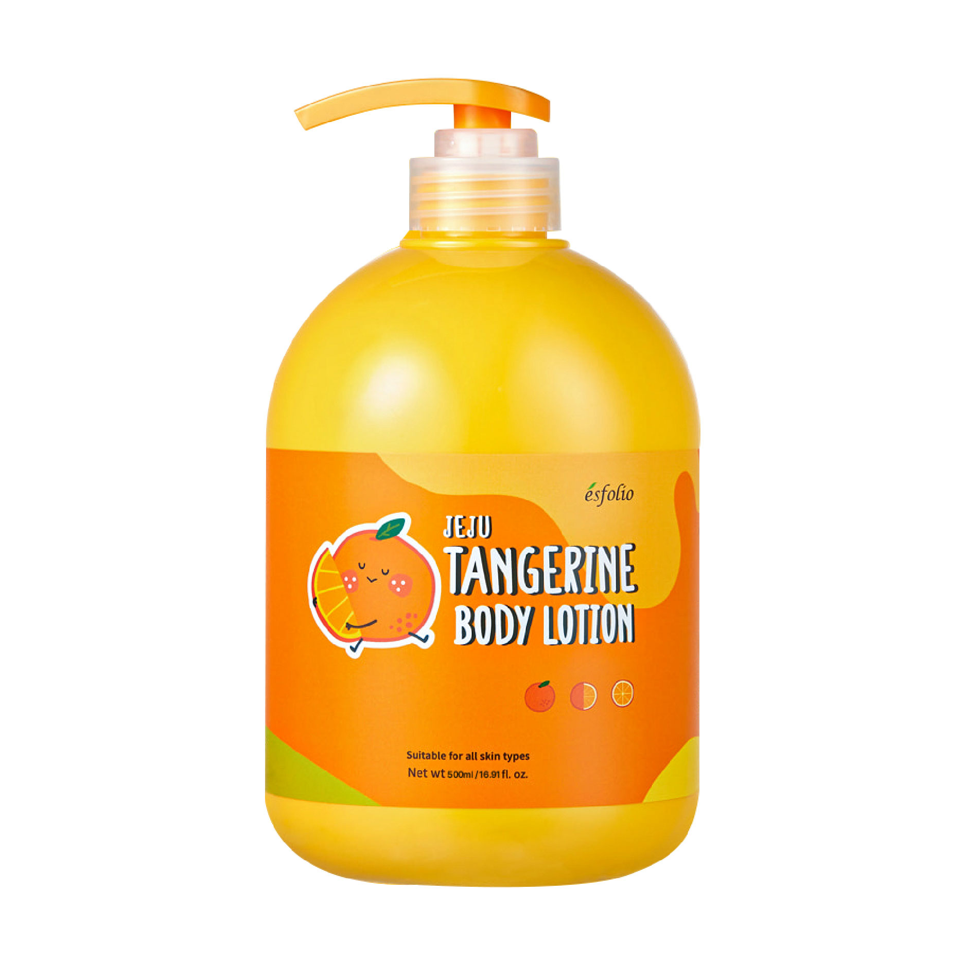 Esfolio Jeju Tangerine Body Lotion (500Ml) – Sữa dưỡng thể hương nước hoa hỗ trợ làm trắng Jeju Tangerine