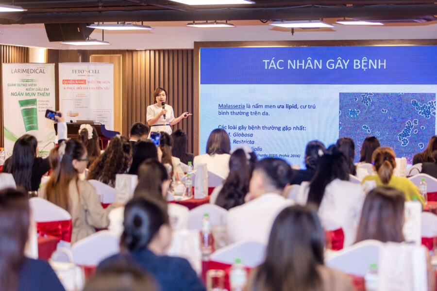 Chuyên đề mụn nấm men thu hút sự quan tâm đông đảo của quý Spa/Clinic tham dự